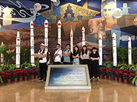 Participants visit the largest space museum in Asia